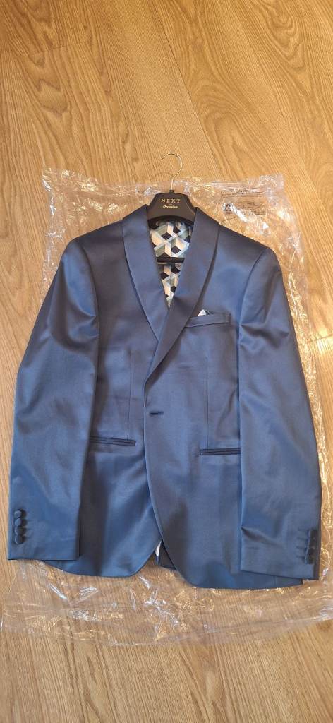 image for NEXT Occasion Slim Fit Blazer — Navy Blue (Size 40S)