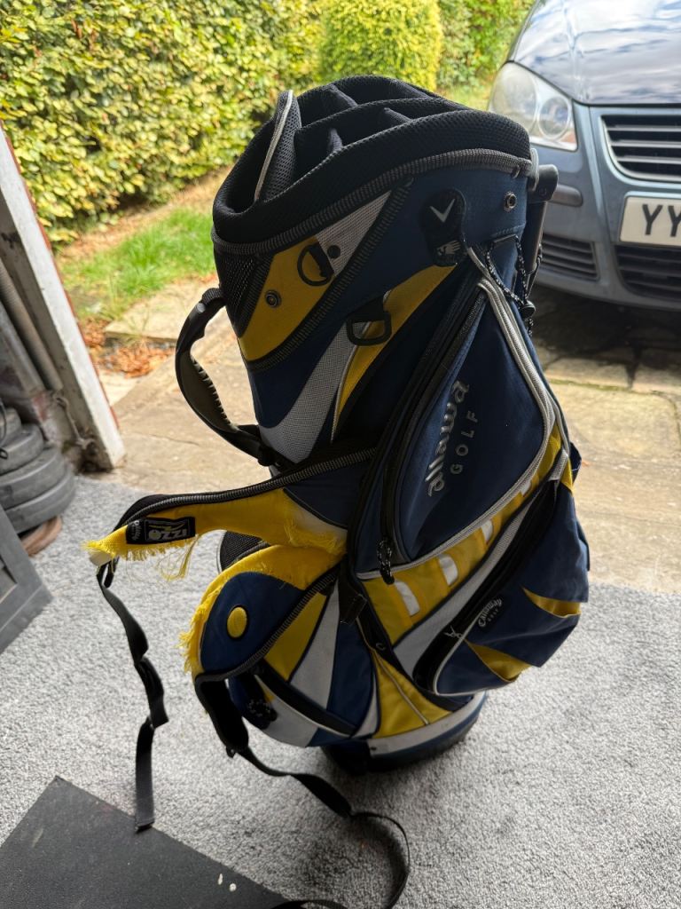 Callaway Golf Bag – Blue, Yellow & White, Decent Condition