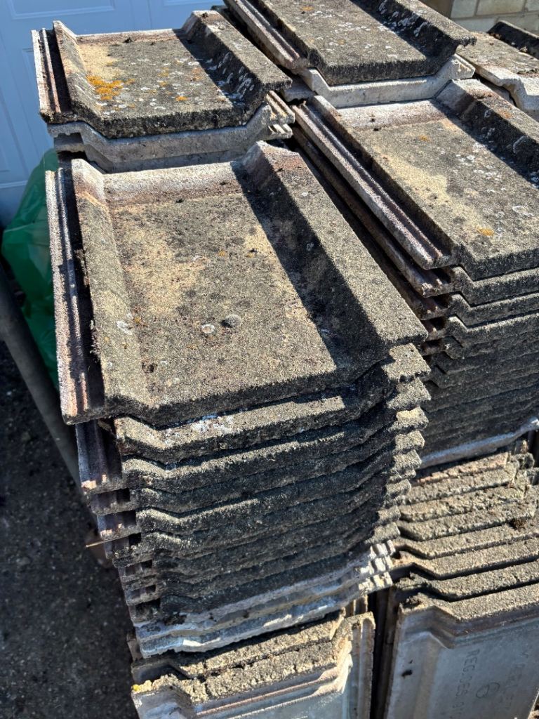 Marley Concrete Roof Tiles - Used, Fair Condition