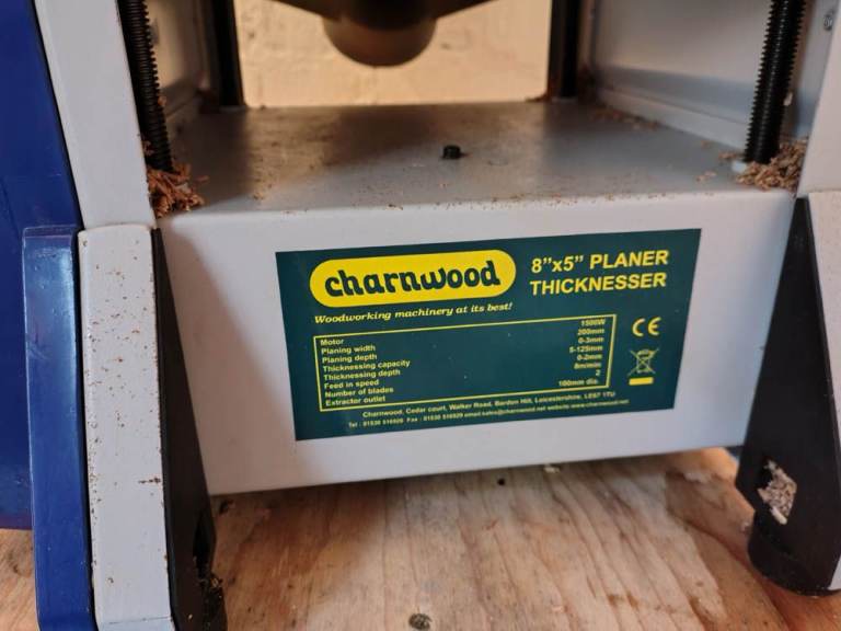 Charnwood 10" Heavy Duty Planer Thicknesser With Spiral / Helical Blade - View #6