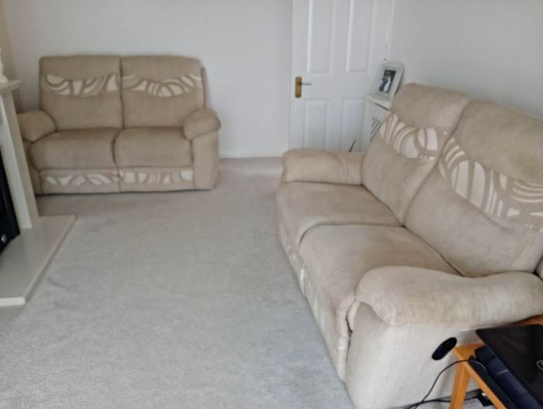 two 2 seater sofas