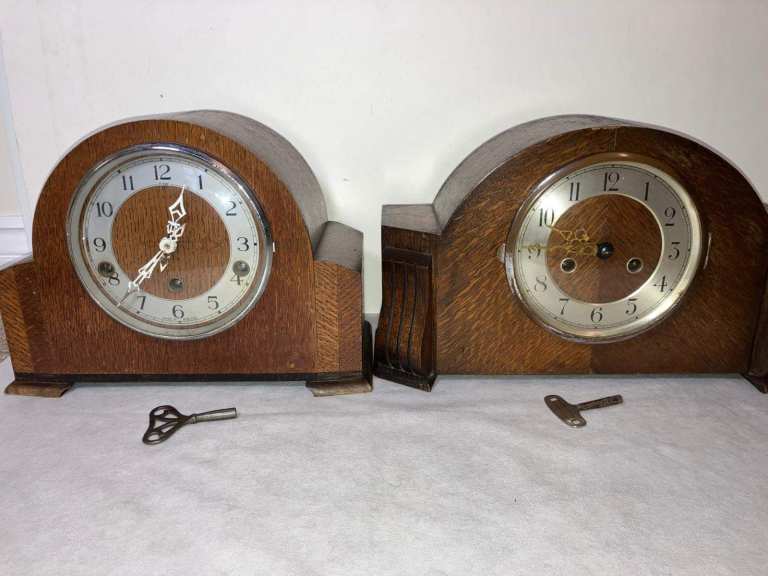 2x Art Deco Mantel Clocks Made in England