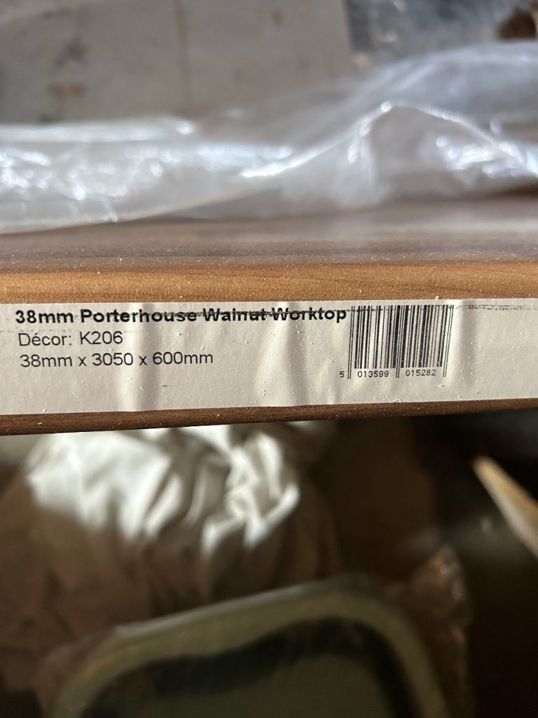 3m butcher block style laminate worktop 