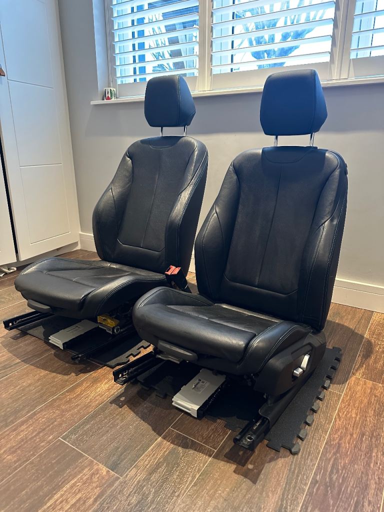 BMW M2 F87 LCI Full Interior Seats – Heated Electric Memory Front & Rear – Black Leather 2016–2018