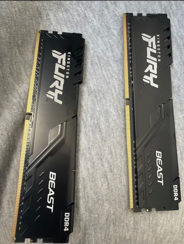Kingston FURY Beast DDR4 RAM - Pair 16gb ram