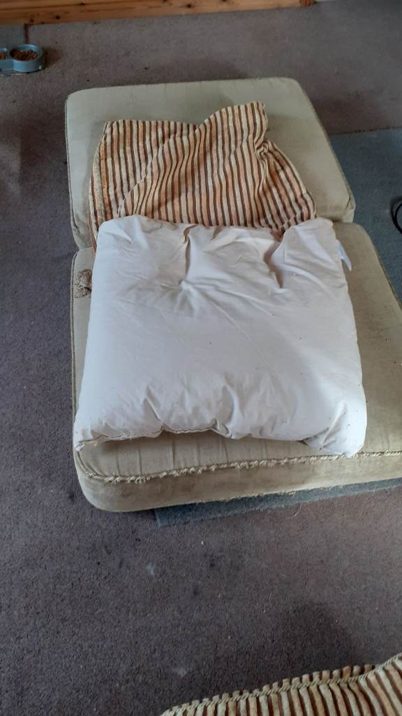 4 very large matching Cushions with removeable covers