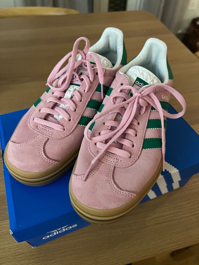adidas gazelle silver green womens Adidas Gazelle Leather Spikeless Golf Shoes – Fairway Styles main image 1