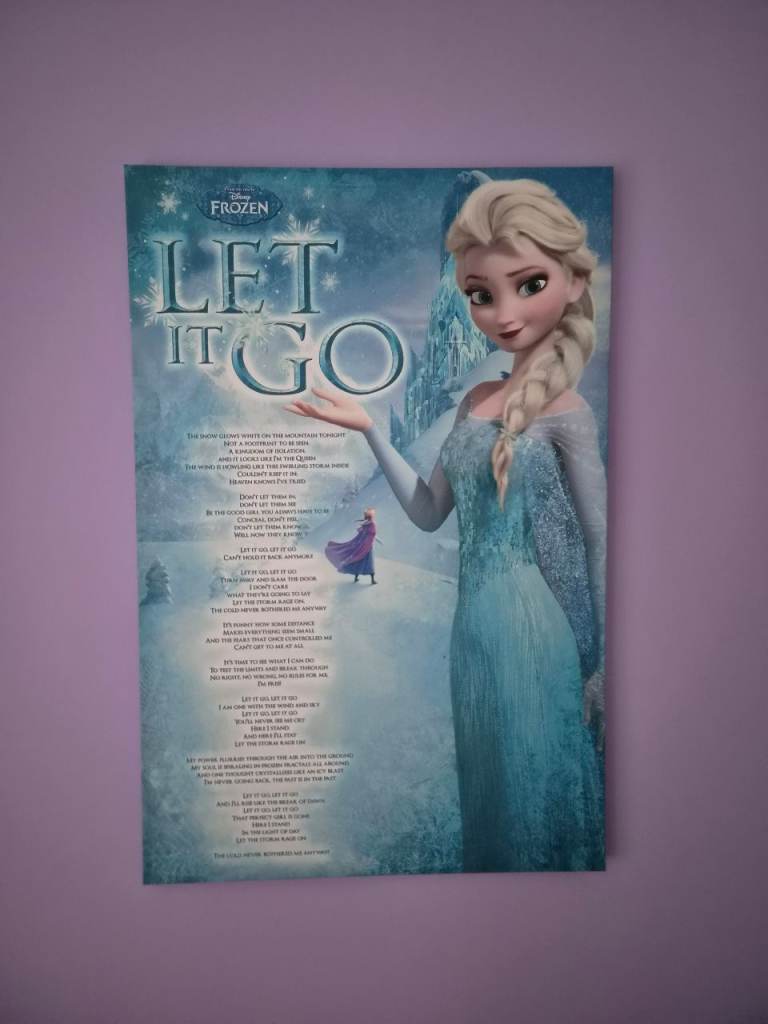 Large Frozen 'Let It Go' Picture – Like New