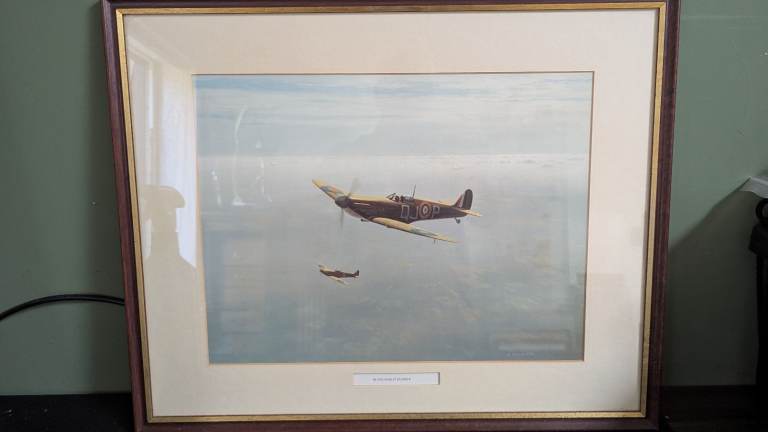 Aviation Print 'In The Quiet Silence' Framed Picture