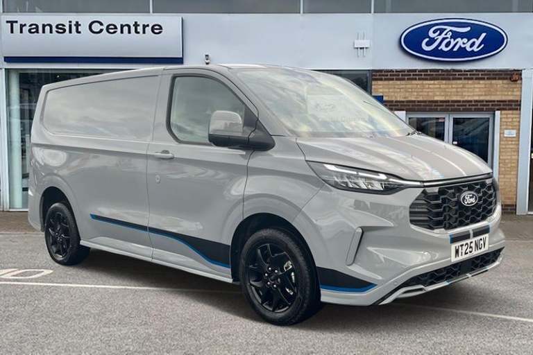 2025 Ford Transit Custom 320 Sport AUTO L1 SWB FWD 2.0 EcoBlue 170ps PART LEATHER HEATED SEATS, C...