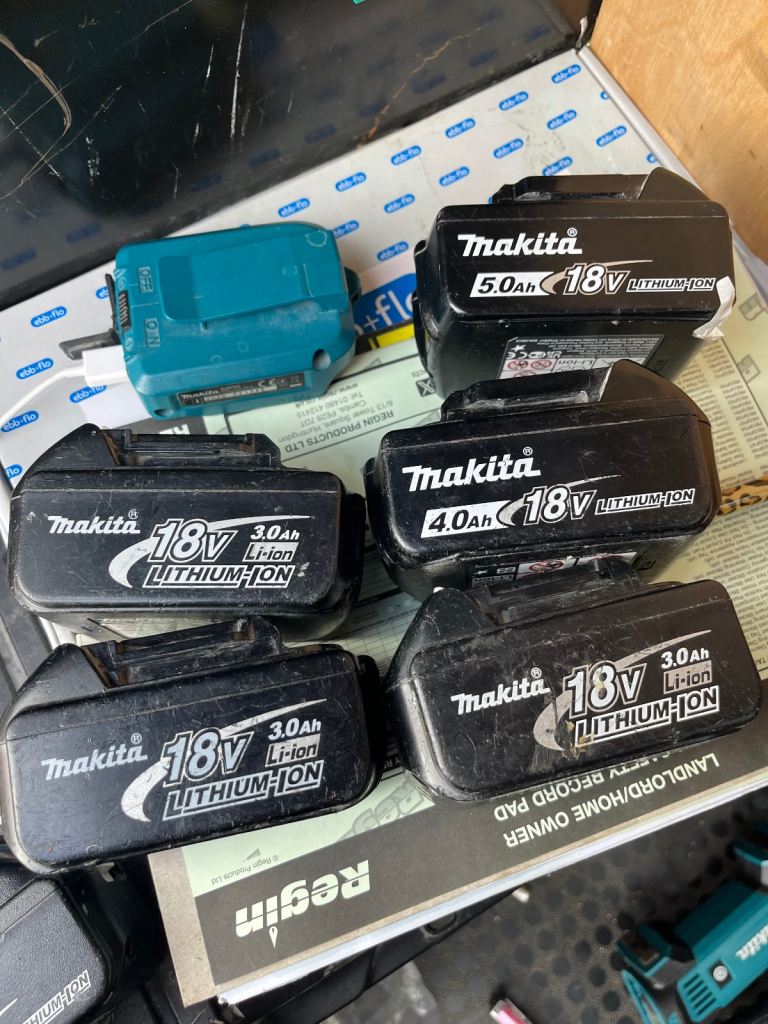 Various power tools, accessories and plumbing materials 