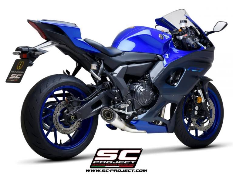 SC Project S1 2-1 Full Exhaust System For Yamaha YZF R7 / MT07 / XSR700 / 2016 - 2025
