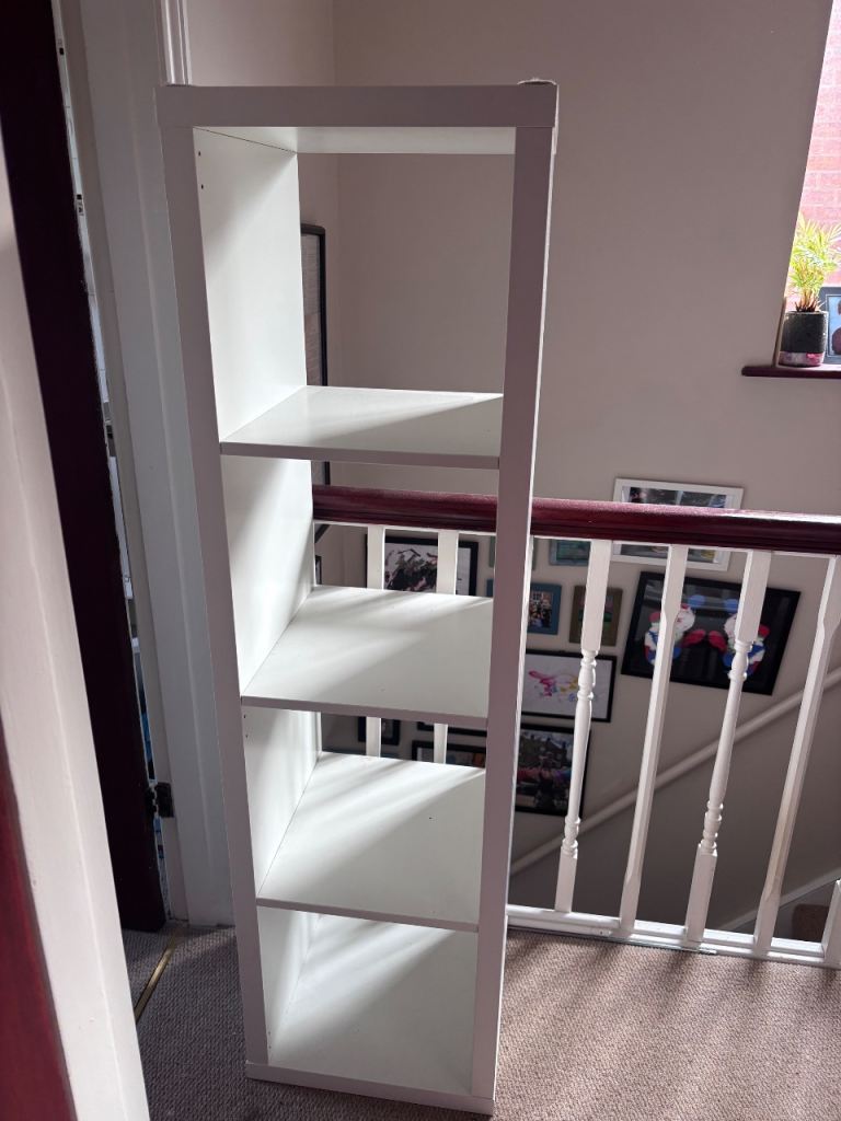 Kallax 1x4 cube tower white storage 