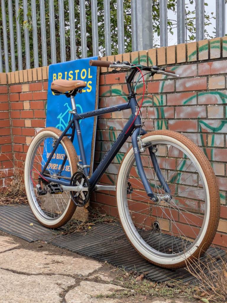 Custom built Cafe Cruiser Restomod bike 1996 Bristol Upcycles mountain hybrid GT 