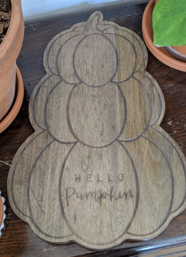Next Pumpkin Serving Board Brand New  