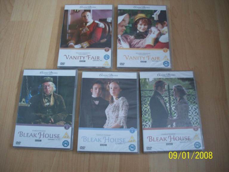 BBC DRAMA DVDs NEW SEALED-VANITY FAIR & BLEAK HOUSE-REG2 