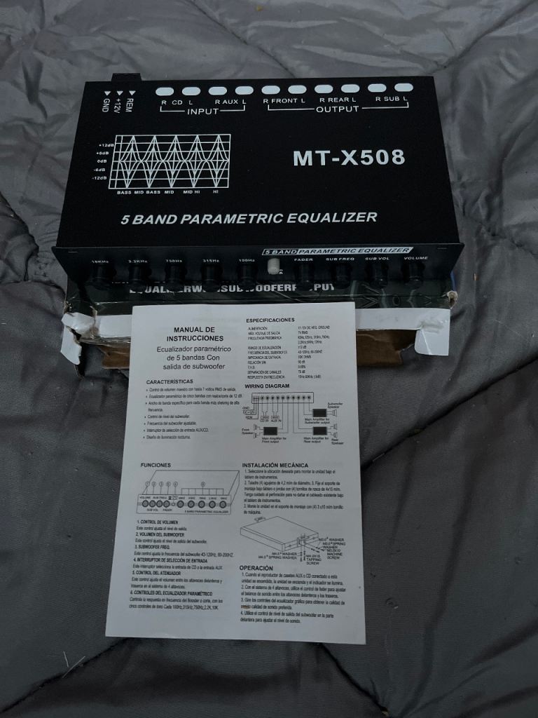 Car Equalizer MT-X508 brand new in box 