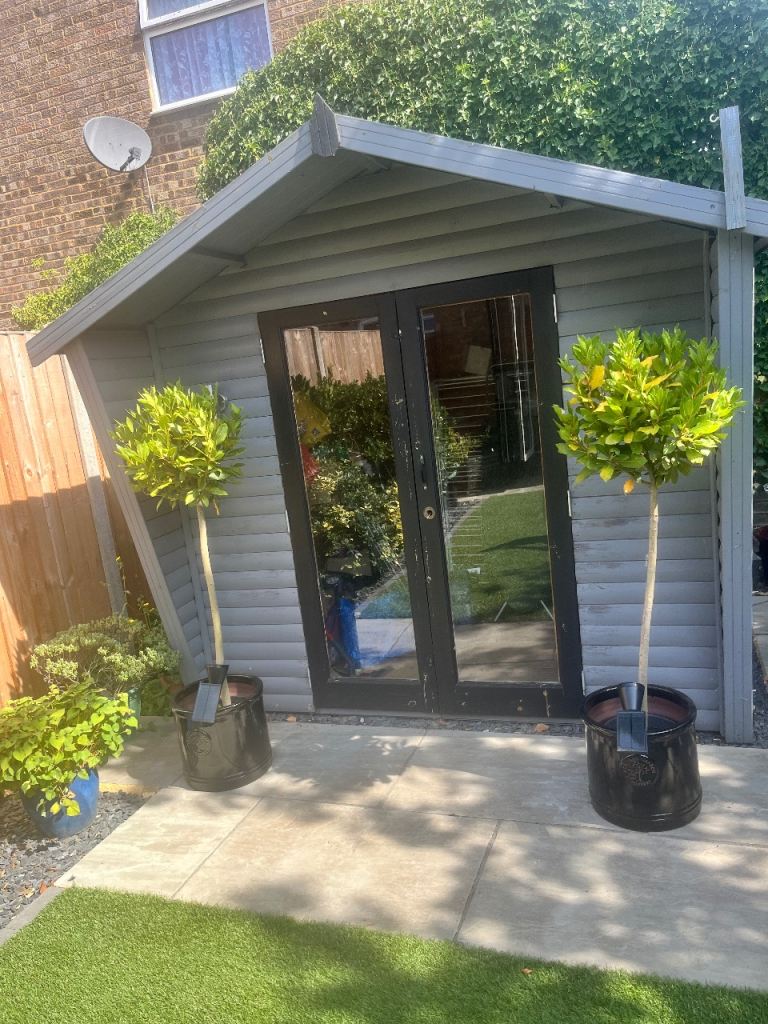 Garden Shed with Double Doors – Grey, Good Condition