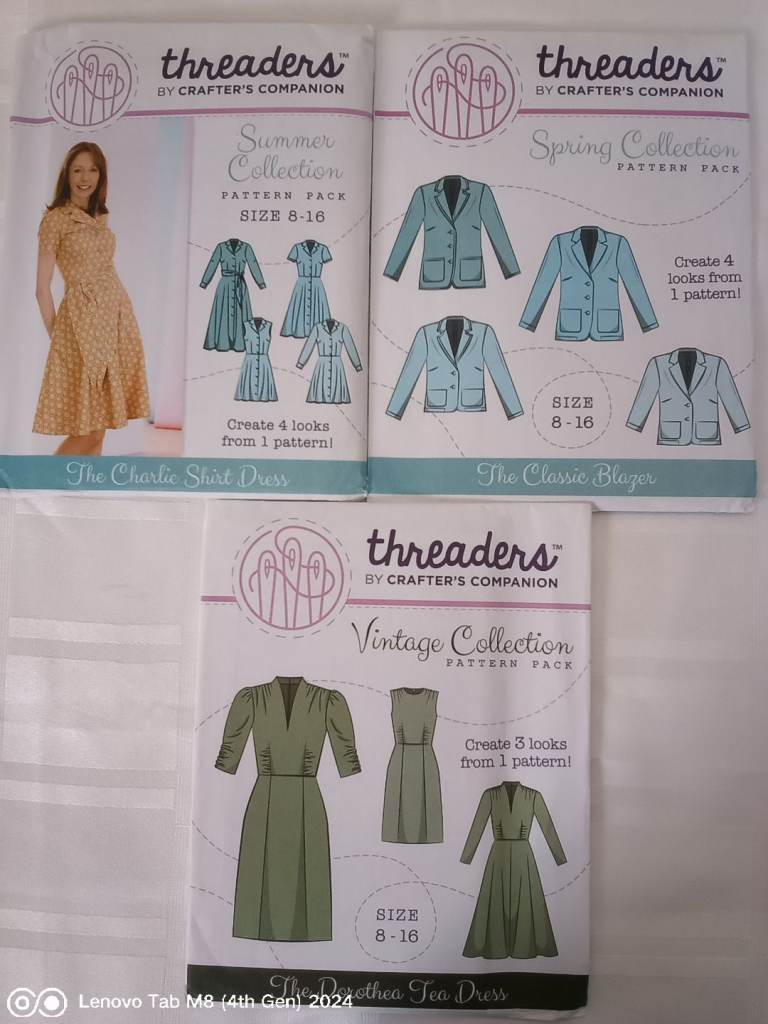 3 x women's dress making patterns 