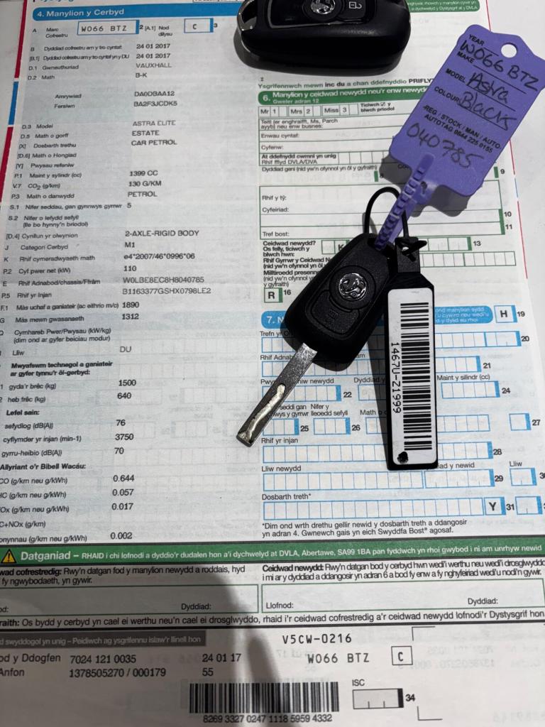 2017 Vauxhall Astra 1.4T 16V 150 Elite 5dr ESTATE PETROL Manual