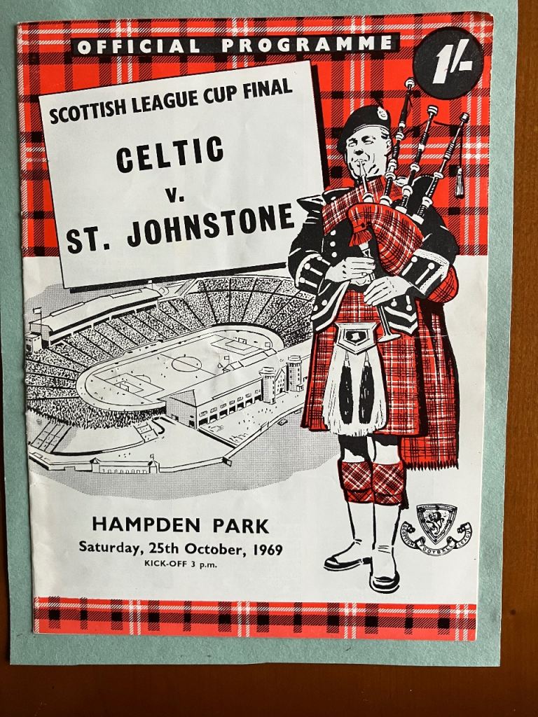 St Johnstone v Celtic programme. League Cup Final