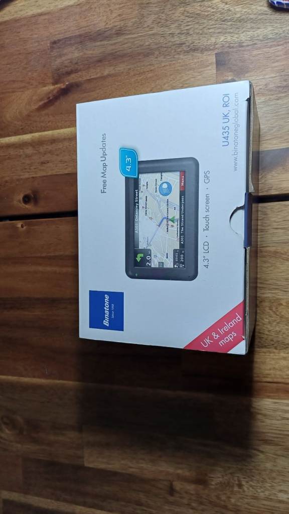 Unused boxe Binatone 4.3" GPS SATNAV