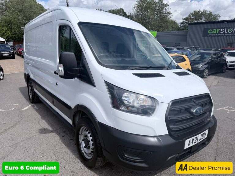 2021 Ford Transit White 2.0 350 EcoBlue panel van, 32,000 miles, Euro 6, ULEZ compliant, 6-Sp Pan...