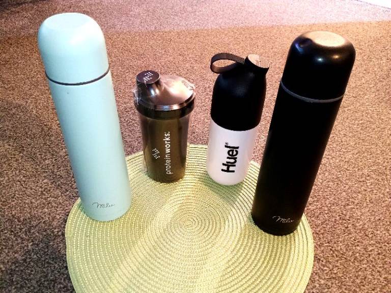 Set of FLASKS and SHAKER BOTTLES