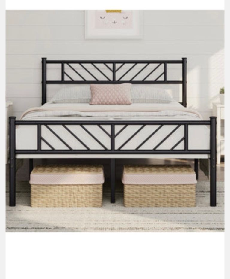 Double metal bed frame still in box unopened