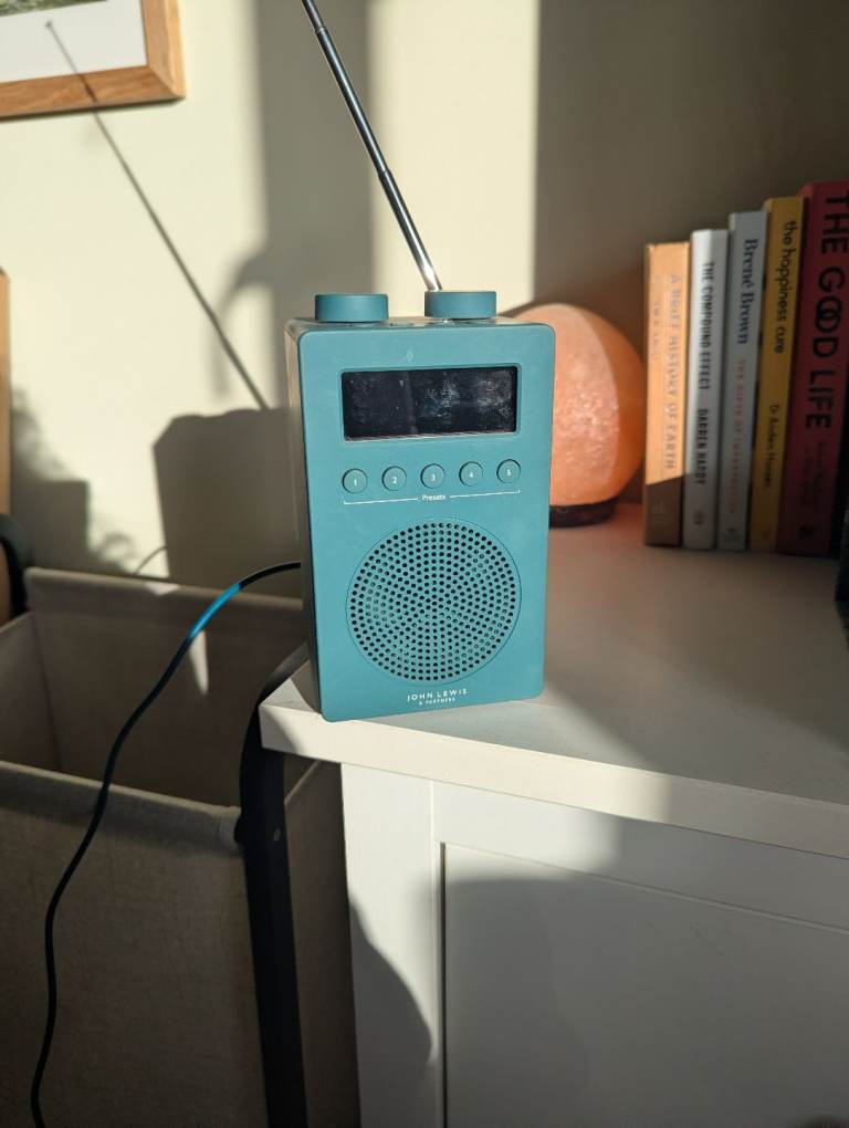 John Lewis DAB/FM radio, teal