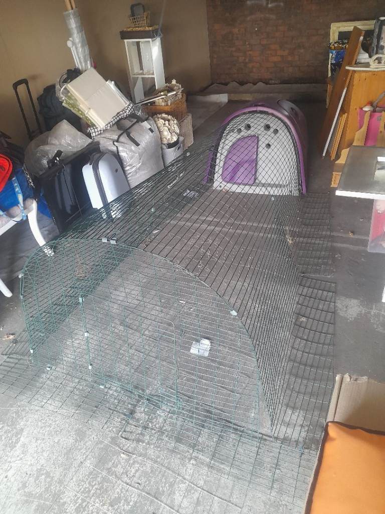 Omlet Eglu Classic Purple Rabbit Hutch With 2m Run