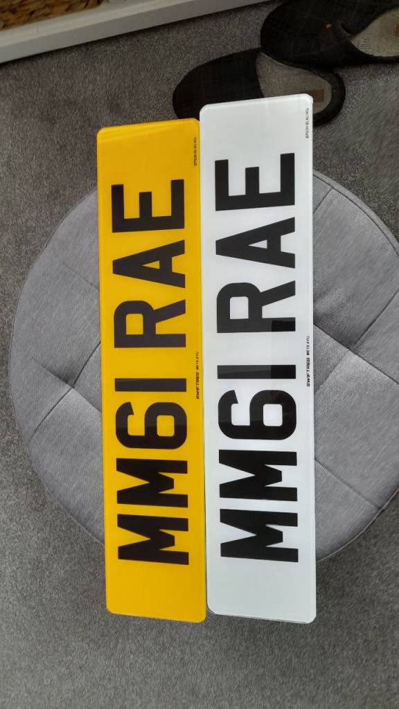 Car number plates 