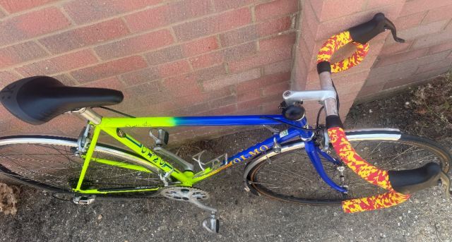 Vintage Olmo road bike racer, 52cm small size frame, 21 speed