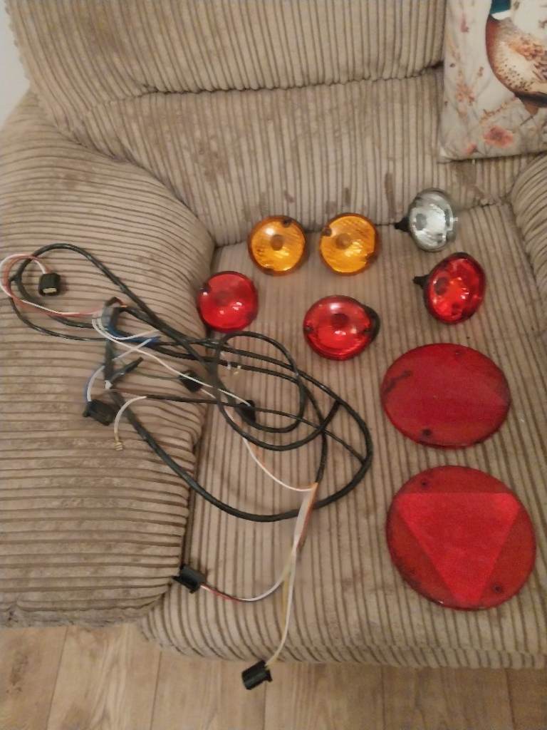 Selection of Trailer Lights and Wiring