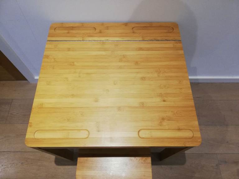 Natural Bamboo Children’s Desk and Chair Set