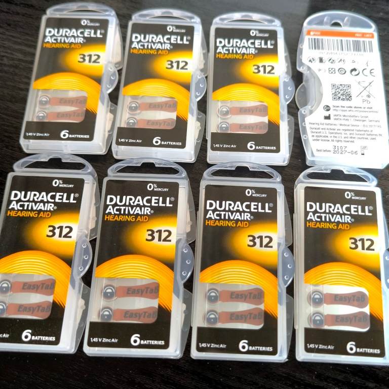 Duracell Activair Hearing Aid Batteries