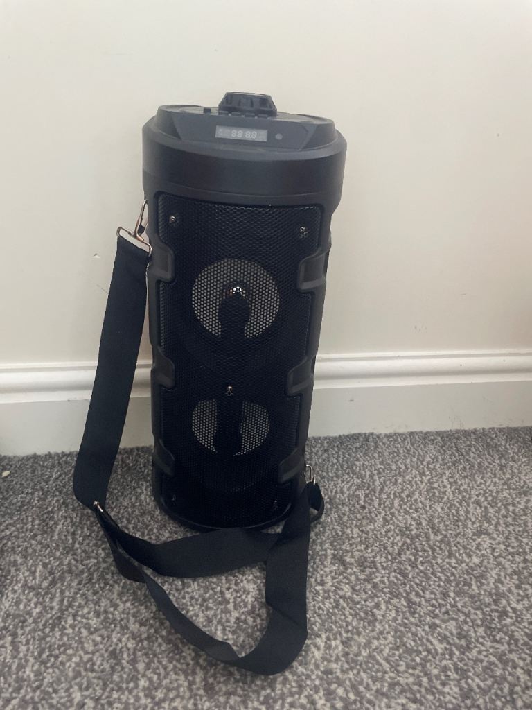 Portable Bluetooth Speaker with Carry Strap – Good Condition