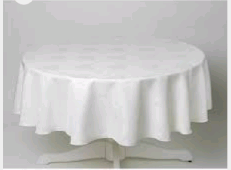 120inch table cloth white ivy leaf brand new 