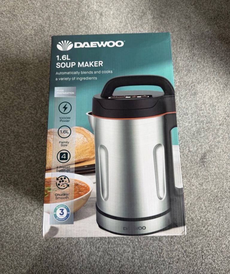 Daewoo 1.6L Soup Maker - Brand New in Box
