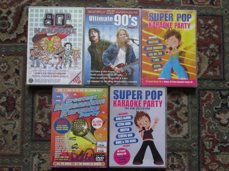 5 Karaoke DVD’s 
