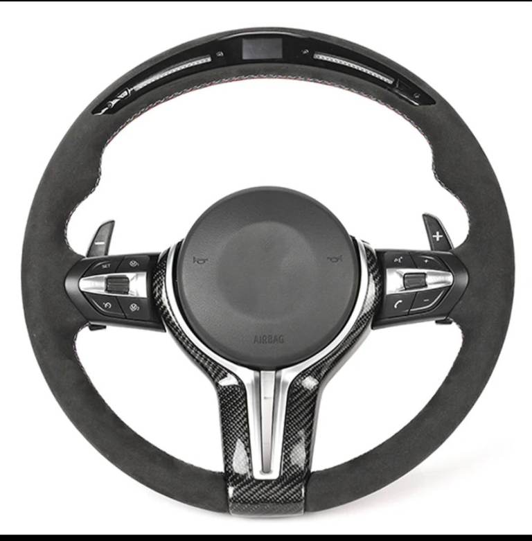 BMW 1 2 3 4 5 SERIES F22 F30 F32 F36 MSPORT LED ALCANTARA STEERING WHEEL