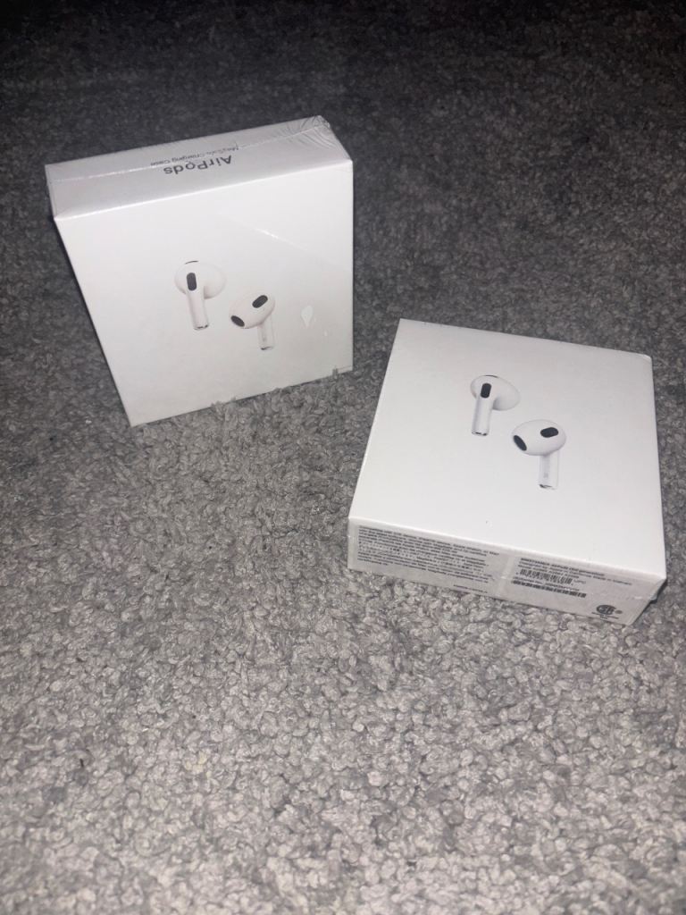 Two NEW Apple Gen 3 AirPods – Still Sealed in Box