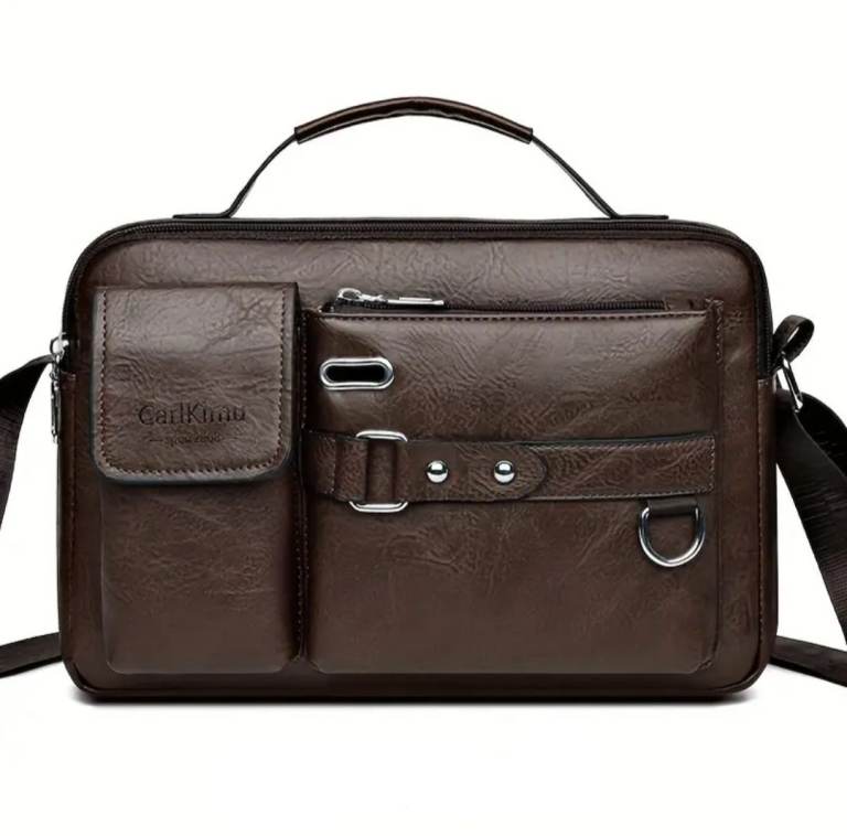 Men's Shoulder Bag - Brown