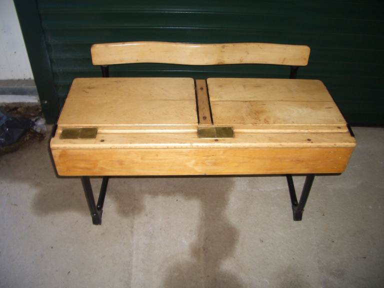 image for Vintage Child's Double School Desk
