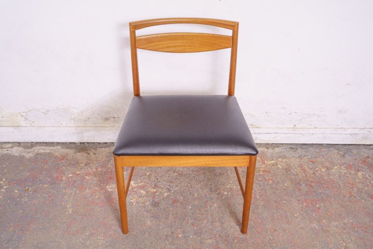 McIntosh mid-century teak double extending dining table with 6 chairs 