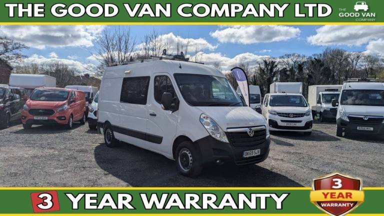 2020 Vauxhall Movano L2 H2 Crew Van with Integrated Mess Unit With Air Conditioning Cdti 130 PS. ...