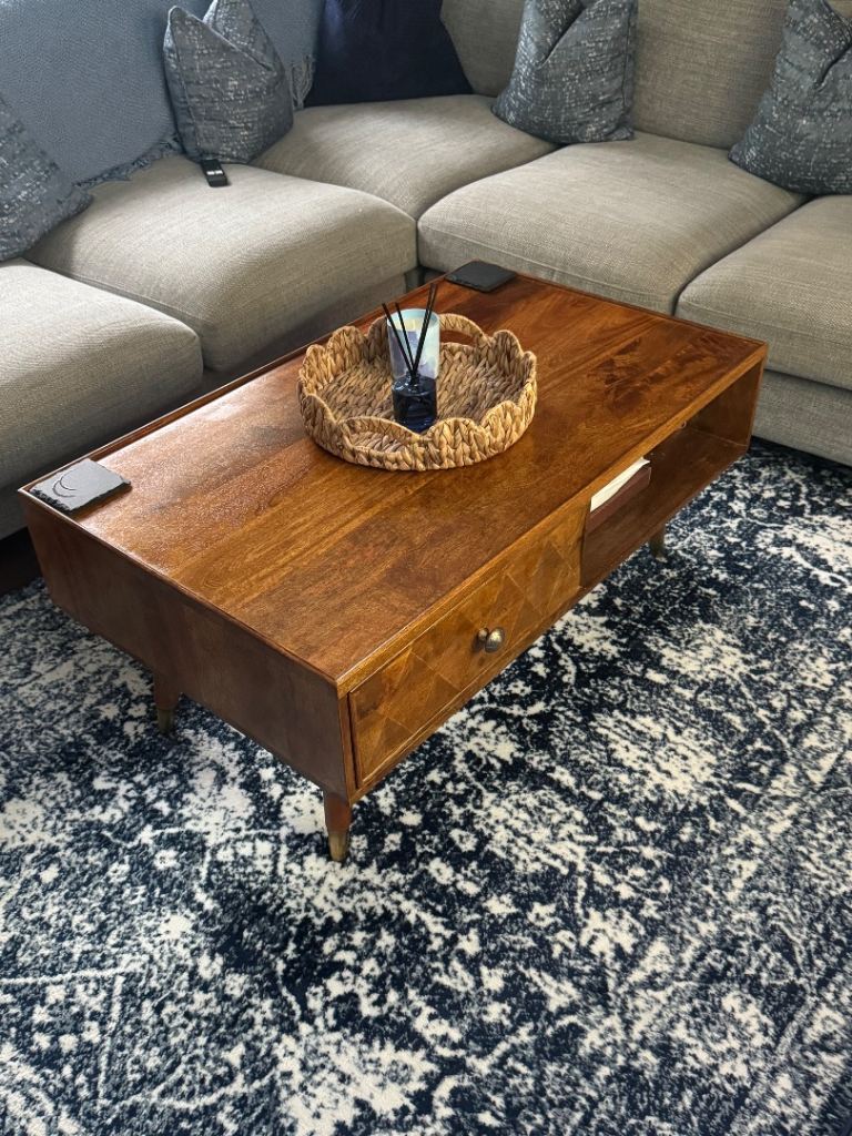 Mango wood coffee table