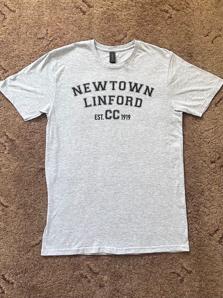 Men’s Grey Newtown Linford CC T-Shirt | Gildan | M | New Without Tags