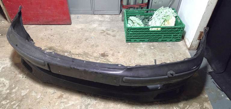 Honda Civic vtis Front Bumper with Front Lip 1998-2000 Pirate Black