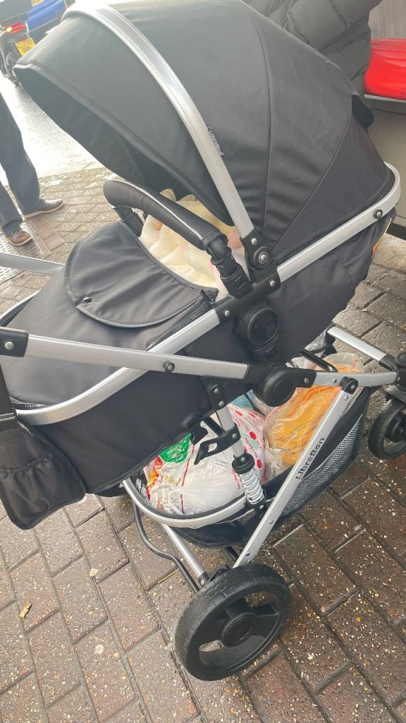 Librebon pram black silver 